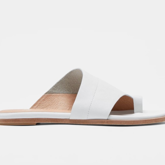 Eileen Fisher - Ty Washed Leather Slide - White - US 7.5 - Picture 6 of 6